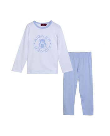 Boys Logo Print T-shirt Bottom Set