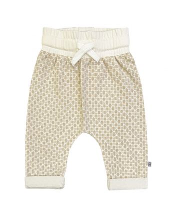 Baby Unisex Ivory Logo-Print Joggers