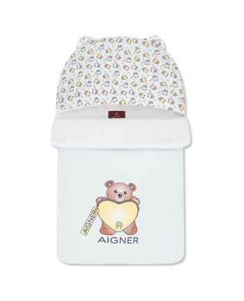 Baby Boys Blue Teddy Bear Logo Sleep Bags