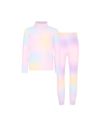 Knitted thermal underwear sport set. (sports long sleeve & pantaloons), rose