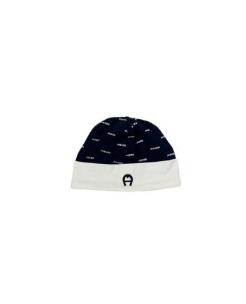 Baby Boys Navy & White Logo Hat