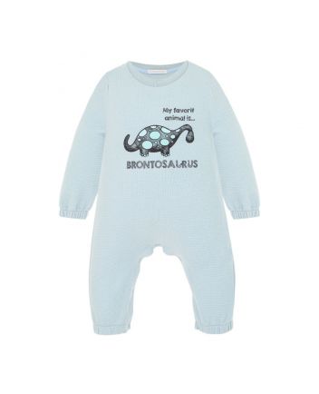 Boy Multi Printed Dinosaur Rompers