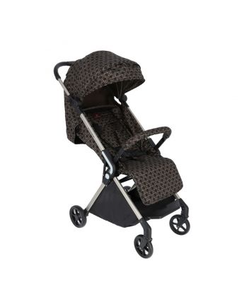 Baby Kids Brown & Black Logo Stroller