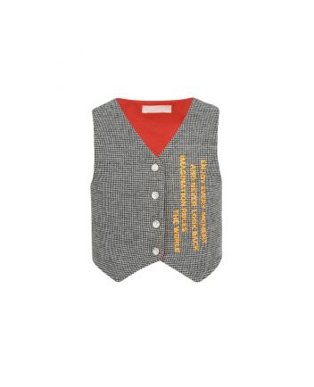 Smart Printed Vest, checkered/grey(80)