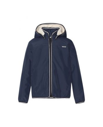 Boys Navy Blue Hooded Jacket In a Waterproof