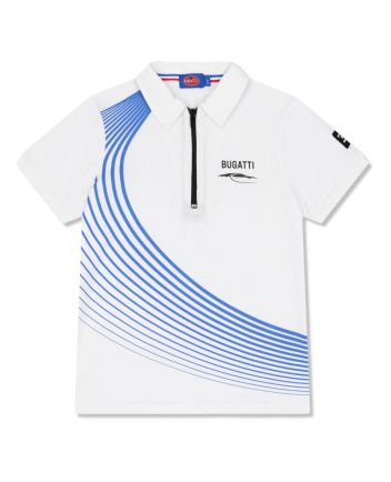 Boys White Logo-Print Polo T-Shirt