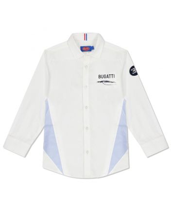 Boys White Logo-Print Shirt