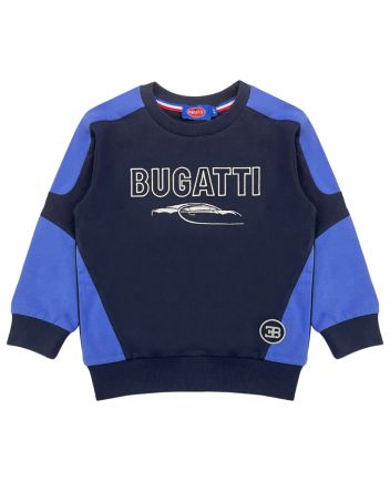 Boys Black Embroidered-Logo Sweatshirt