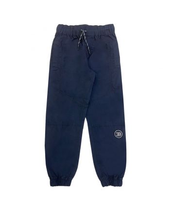 Boys Navy Blue Logo-Patch Trouser