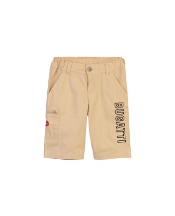 Boys Beige Logo Half Pants
