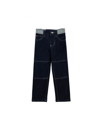 Boys Dark Blue Stretch Denim Jeans