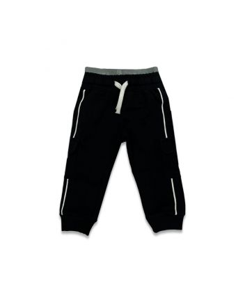 Boys Black Logo Print Jogger
