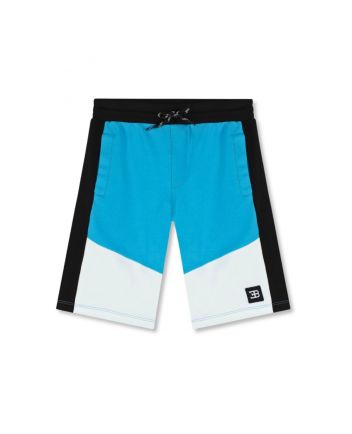 Boys Blue & White Cotton Shorts