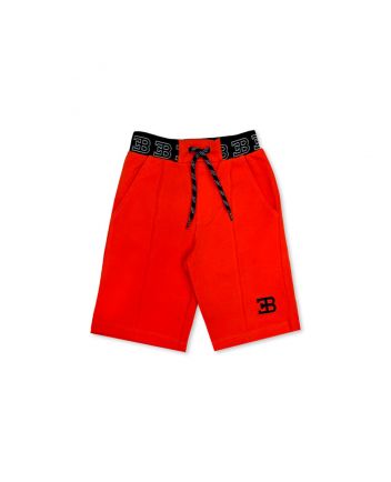 Boys Orange Cotton Shorts