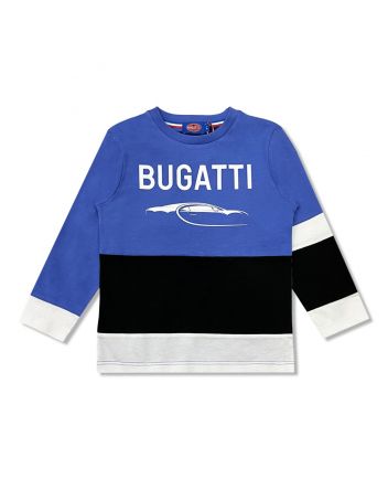 Boys Blue & Black Logo-Print T-Shirt
