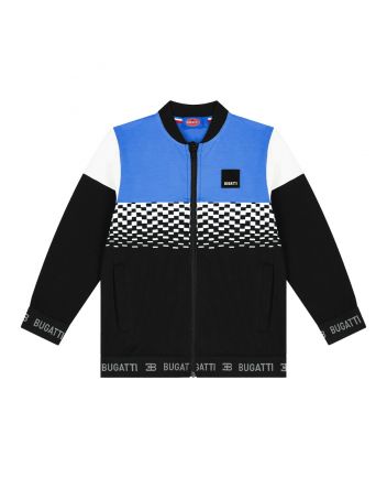 Boys Blue & Black Zip-Up Sweatshirt