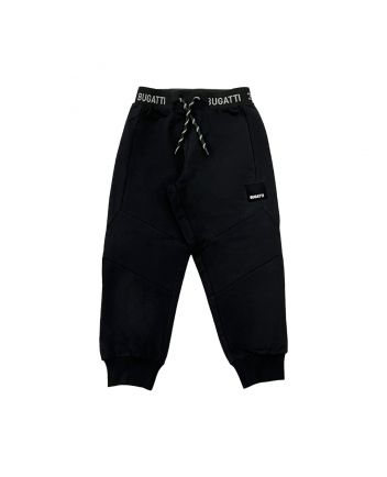 Boys Black Logo-Patch Jogger