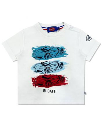 Baby Boys White Car Logo-Print T-Shirt