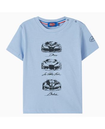 Baby Boys Blue Sports Car-Print T-Shirt