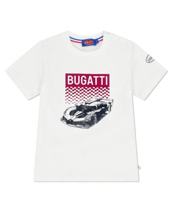 Baby Boys White Sports Car-Print T-Shirt