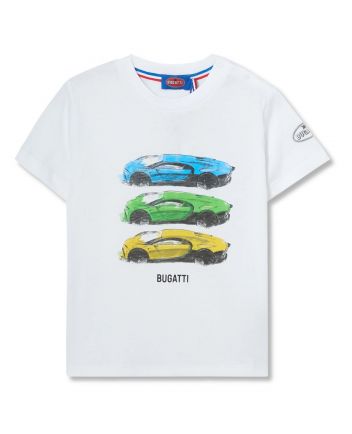 Baby Boys White Sports Car-Print T-Shirt