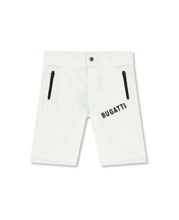 Baby Boys White Embroidered Logo Shorts
