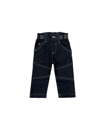 Baby Boys Denim Logo-Waiste Jeans