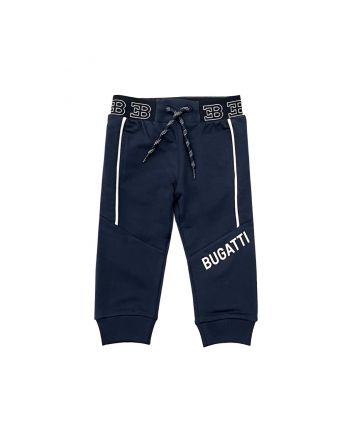 Baby Boys Navy Blue Logo-Waiste Jogger