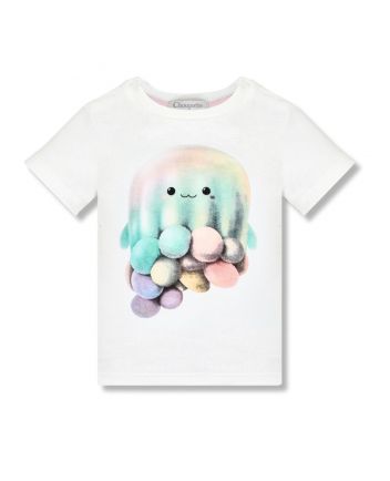 Printed T-Shirt, white