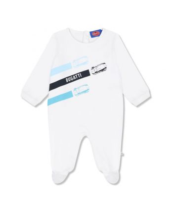Baby Boys White Logo-Print Romper
