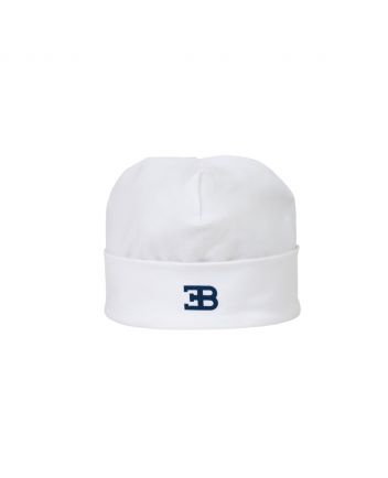 Baby Kids White Logo Print Hat