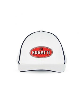 White Logo Cotton Cap