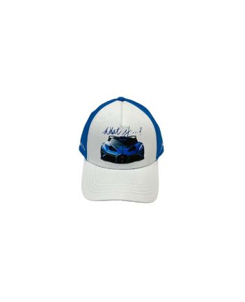 Blue And White Logo Cap