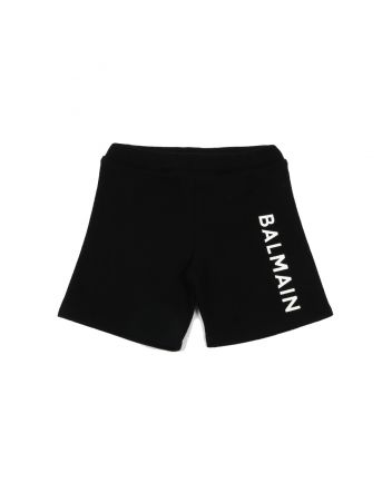 Baby Logo Print Black Shorts