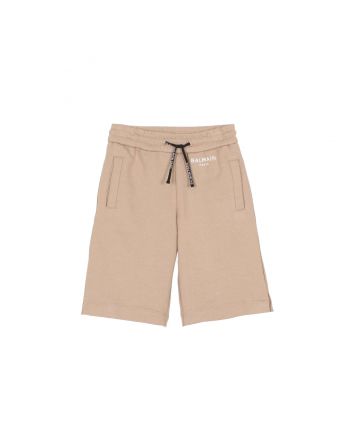 Boys Beige Cotton Shorts