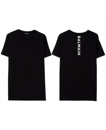 Balmain Black T-shirt Logo On Back - Unisex