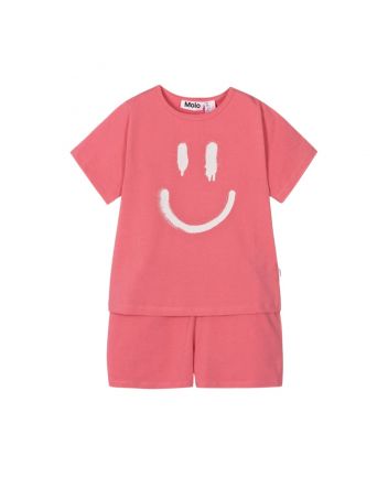 Girls Pink Organic Cotton Night Suit