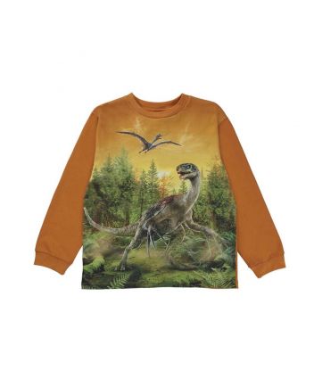 Rube Forest Dino Print Organic Cotton Sweatshirt