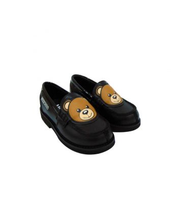 Teddy Bear Motif Slip On Loafers