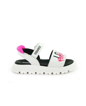 White Dsquared2 Sandal For Girls