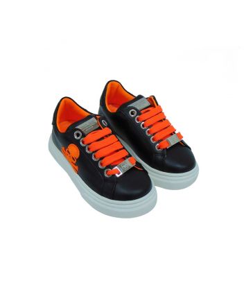 Blue & Orange Low Top Sneakers