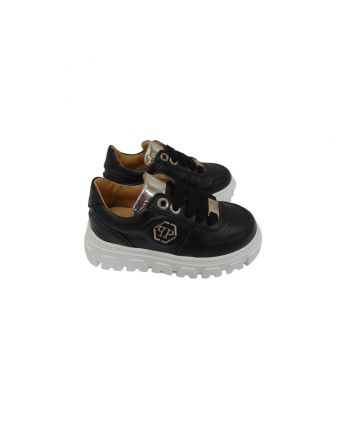 Baby Black Shoes With Logo