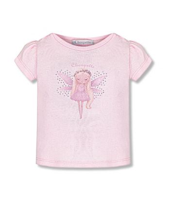 Decorated Printed T-Shirt, pink