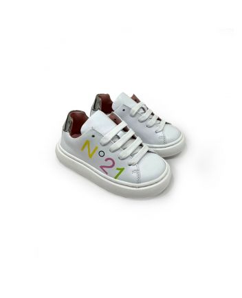 N21 Kids Logo Patch Low Top Sneakers