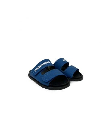 Navy Blue Logo Print Slides