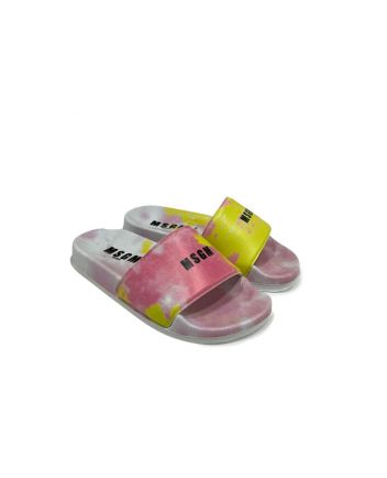 Girls Pink Logo Open Slides