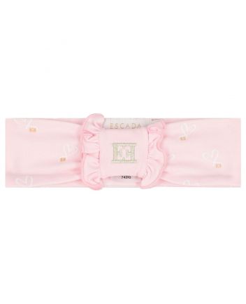 Baby Girls Pink Ruffled Headband
