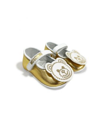 Baby Girls Gold Leather Pre Walkers
