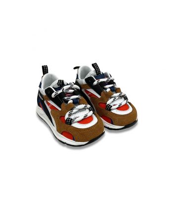 Boys Multi-Color Lace-Up Sneakers