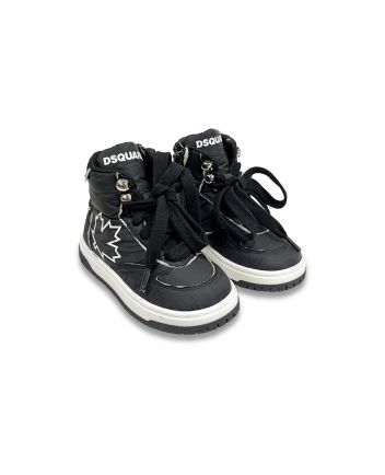 Baby Boys Black Hi-Top Sneaker
